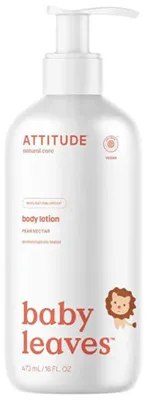 Produktbild von Baby Leaves Körperlotion Birnennektar ATTITUDE Baby Pflege