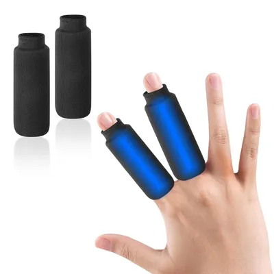 Zdjęcie produktu dla 2x Finger Cold Gel Ice Pack, wielokrotne chłodzące i rozgrzewające opakowanie, 7 cm, na ulgę w bólu