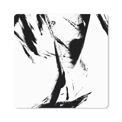 Produktbild von MuchoWow® Mauspad Mousepad Farbe - Schwarz - Abstrakt 20x20 cm - Mousepads - Maus Mat - Pad - Mausunterlage - Desk Mat - Bureauartikeln