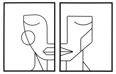 Obrázek produktu pro Mauro Ferretti, nástěnné panely "Tribal Simply", sada 2 kusů, rozměry 60 x 1 x 80 cm, barva černá