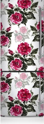 Produktbild von Magnetfolie Aufkleber Kühlschrankmagnete 60x205 cm - Gemalte Rosen.