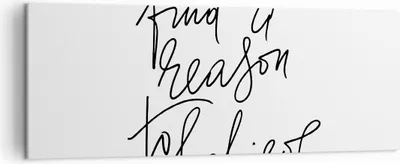 Produktbild von Bild auf Leinwand - Leinwandbild - Einteilig - Manuskript Motto glauben - 140x50cm - Wand Bild - Wanddeko - Wandbilder - Leinwanddruck - Bilder - Wanddekoration - Leinwand bilder - AB140x50-4355