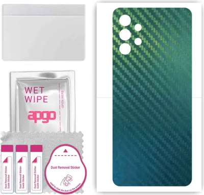 Produktbild von apgo Rückseite Schutzfolie, Skin, kompatibel mit Samsung Galaxy Jump 5G, Hinten Displayschutzfolie aus Vinylfolie, kratzfest, einfache Montage - Kohlenstoff-Chamäleon CAKA1