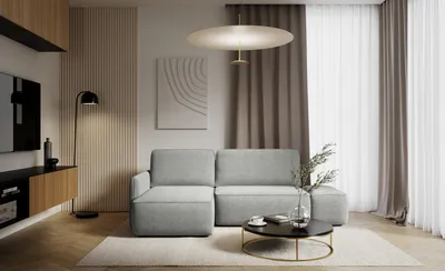 Produktbild von KEF Ecksofa Mona – L-Form – 229x86x148 cm – Möbel für Wohnzimmer – Liegefläche 129x190 cm – Mit Schlaffunktion – Polsterstoff – Rechtsseitig Cremona 85