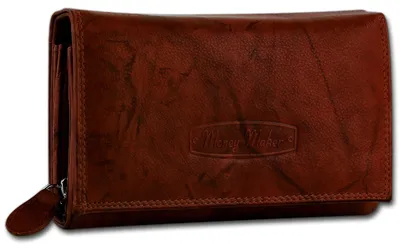 Produktbild von Money Maker Kellnerbörse Damen Echt-Leder braun RFID Schutz D3OPJ704N