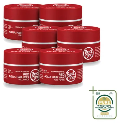 Immagine prodotto di 6 x Cera modellante per capelli rossa "Red One Aqua", 150 ml - Confezione da 6 pezzi