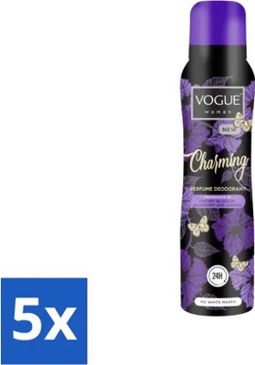 Image de Vogue Charming Parfum Déodorant 150 ml - Pack avantage - 5 pièces