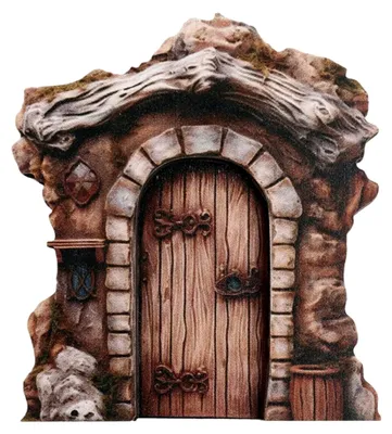 Produktbild von Wichteltür aus Holz für den Garten