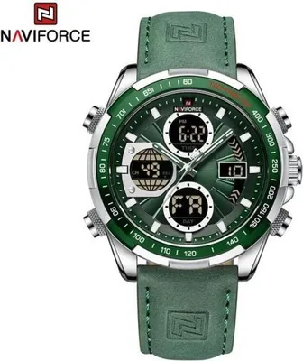 Obrázok produktu pre Pánske hodinky NAVIFORCE MI-38641 - Elegantné Zelené/Strieborné KP38641