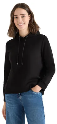 Produktbild von Cecil Kapuzen Sweatshirt Black S