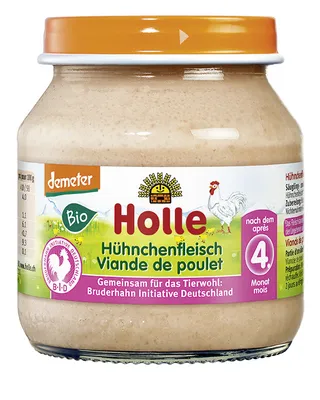 Produktbild von Holle Hühnchenfleisch -- 125g