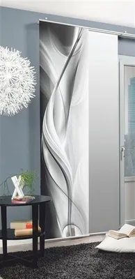 Produktbild von Home Wohnideen Schiebevorhang Dekostoff DigitaldruckHalifax 1 teilig 245 x 60 cm Grau