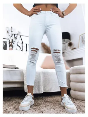 Immagine prodotto di Pantaloni da donna DSTREET UY1366, colore bianco, taglia 42