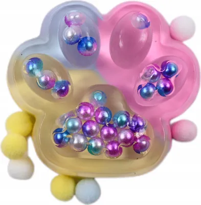 Produktbild von Premium Antistress Spielzeug Katzenpfote Squishy Quetschfigur Entspannung Geschenkidee Bunt