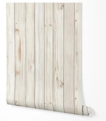 Produktbild von Selbstklebende Tapete Möbelfolie Holzpaneel Hell Beige Natur Holzoptik Skandi Minimalistisch Moderne Wandverkleidung Tapete Wohnzimmer Schlafzimmer Küche Flur Büro 5m x 0,5m