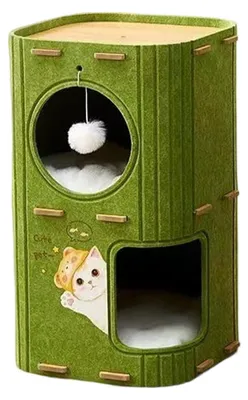 Immagine prodotto di Cuccia pieghevole per gatti con lettino in peluche