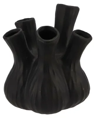 Produktbild von DK Design Blumenvase Aglio - Vase fur Tulpen - matt schwarz - 17 x 20 cm - honk Vase