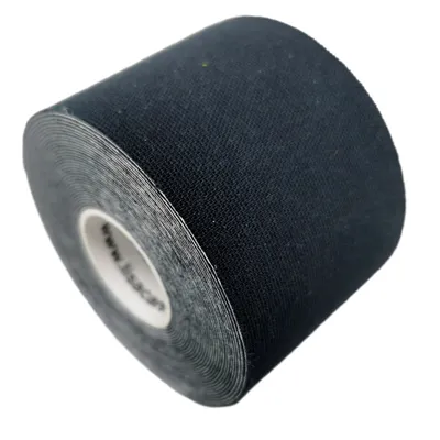Produktbild von LisaCare Kinesiologie Tape - Schwarz - 5cm x 5m