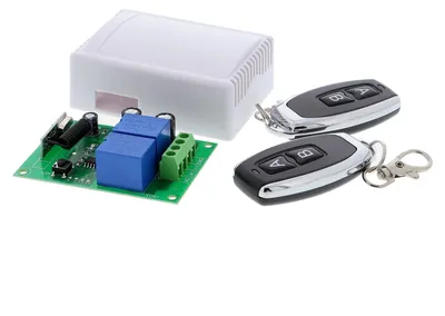 Produktbild von Funkrelais - Motorsteuerung - Umpolung - Empfänger und Fernbedienung - 12V, 433 MHz