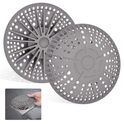 Image de Filtre à cheveux en silicone pour douche et lavabo