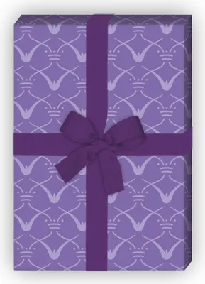 Produktbild von Lila, Ornament Jugendstil Geschenkpapier Set mit Art Deko Grafik - G12299, 32 x 48cm