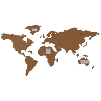 Produktbild von Pinnwand, Weltkarten-Puzzle, aus Kork