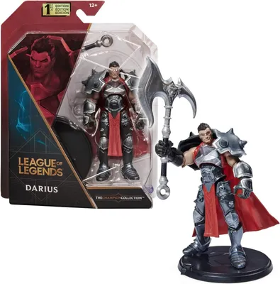 Productafbeelding van League of Legends 10 cm Darius actiefiguur met bijl en displaystandaard
