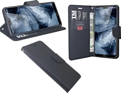 Obrázek produktu pro Pouzdro na mobilní telefon Nokia 6.1 Plus Flipové pouzdro na smartphone Black