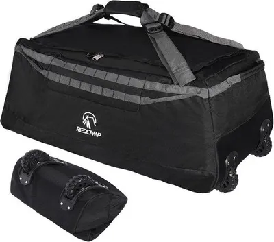 Immagine prodotto di Borsa da viaggio pieghevole Unyqoos® di grandi dimensioni con ruote – Valigia da viaggio da 85 L | 120 L | 140 L, salvaspazio quando ripiegata, ideale per viaggi e traslochi