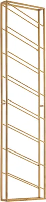 Obrázok produktu pre Stojan nástenný kovový zlatý 36x150x8 cm veľký na 8 fliaš | Wohnling