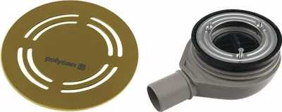 Obrázok produktu pre Odtok do sprchovej vaničky FLEXIA, Ø 90 mm, DN40, zlatý matný