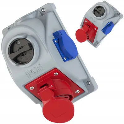 Produktbild von PCE COMBO-POL Steckdose mit Schalter 32A 400V IP44