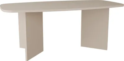 Obrázok produktu pre Selsey Piano – obdĺžnikový jedálenský stôl so zaoblenými rohmi, 190 cm, kašmírovosivý
