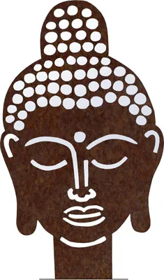 Zdjęcie produktu dla CORGARDEN Dekoracja ogrodowa Budda 70 x 42 cm, corten CORGARDEN 1062