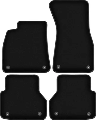 Produktbild von Wielganizator Velours-Autoteppiche – passend für Audi A7 C8 (Sportback, Bj. 2018-) – schwarz, passgenau, mit Befestigungen set 4 Stk.