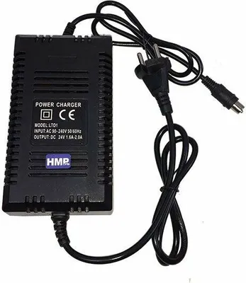 Produktbild von Ladegerät 24V 1,6-2,0A mit Koax Stecker 10mm 2 polig