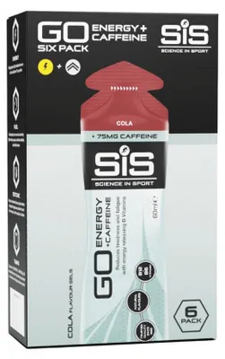 Produktbild von SIS GO Energy + Caffeine Gels (6x60ml) Cola - Energie & Ausdauer - Energie-Gel