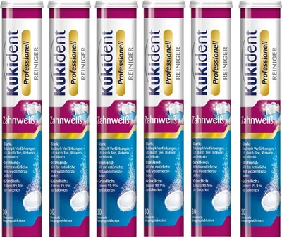 Produktbild von Kukident Professionell Zahnweiß 6 x 30 Stück