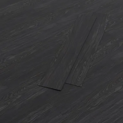 Produktbild von HAGO24 Klebevinylboden 2,23m² Dunkelgrau Eiche Bodenbelag Laminat Holzmusterung 2mm Dicke Wasserresistent PVC 16 Planken Feuchtraumgeeignet