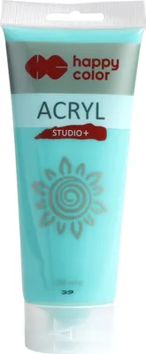 Imagen del producto de Pintura acrílica Studio Happy Color, 200 ml, color turquesa