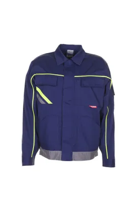 Productafbeelding van PLANAM Visline V2 bundjack, maat 46 - 64, verschillende kleuren, keuze uit: maat 48; kleur: marineblauw / geel / zink
