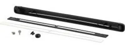 Image de Kit simple entrée d'air réglable 22m³ + Cache vis + Vis NICOLL - Noir - 1KVR122N