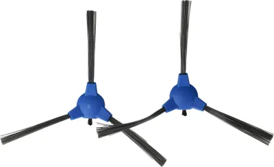 Produktbild von vhbw 2x Seitenbürste kompatibel mit Proscenic Proscenic 850t, 850 Saugroboter - Reinigungsbürsten Set, schwarz / blau