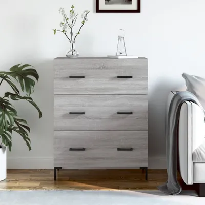 Produktbild von [Home] Sideboard Grau Sonoma 69,5x34x90 cm Holzwerkstoff , Neue Mode 2024 im häuslichen Leben