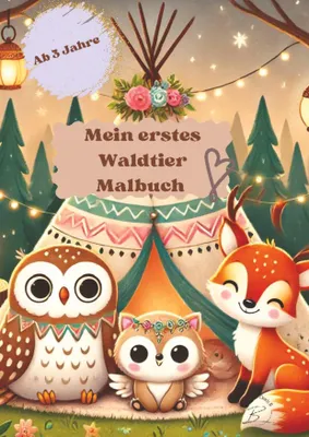 Produktbild von Mein erstes Waldtier Malbuch