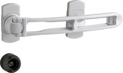 Image de Entrebailleur pour porte d'entrée, taquet d'arrêt, 169mm, blanc - THIRARD
