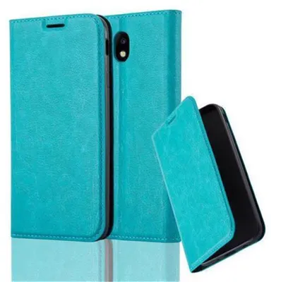 Produktbild von Cadorabo Hülle für Samsung Galaxy J7 2017 Schutz Hülle in Türkis Handyhülle Etui Case Cover Magnetverschluss