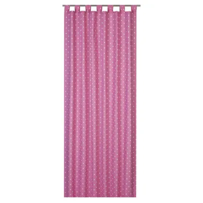 Produktbild von Kinderzimmer Schlaufenschal Dots mit Kreuzschlaufen Punkte pink weiß 140x255cm