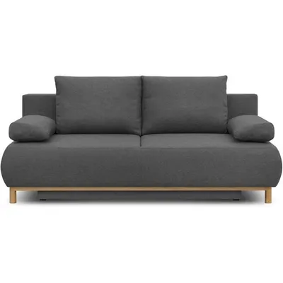 Produktbild von MIKA 3-Sitzer-Umbaubank - Grauer Stoff - Aufbewahrungsbox - 192 x 84 x 93 cm