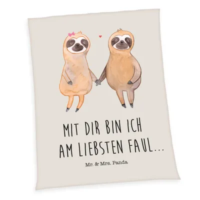 Produktbild von Mr. & Mrs. Panda Kuscheldecke / Well-Soft-Decke / Decke, 100% Polyester, 150x200 cm